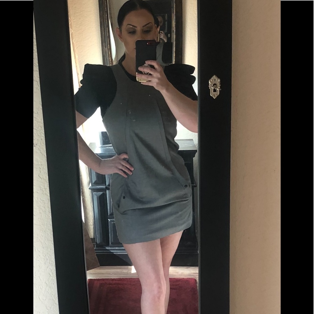 Alexander Wang Gray Overall Dress
